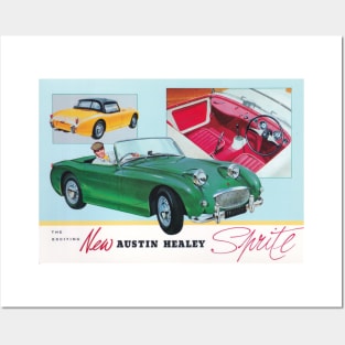 Austin Healey Sprite - 1958 Vintage Advert Posters and Art